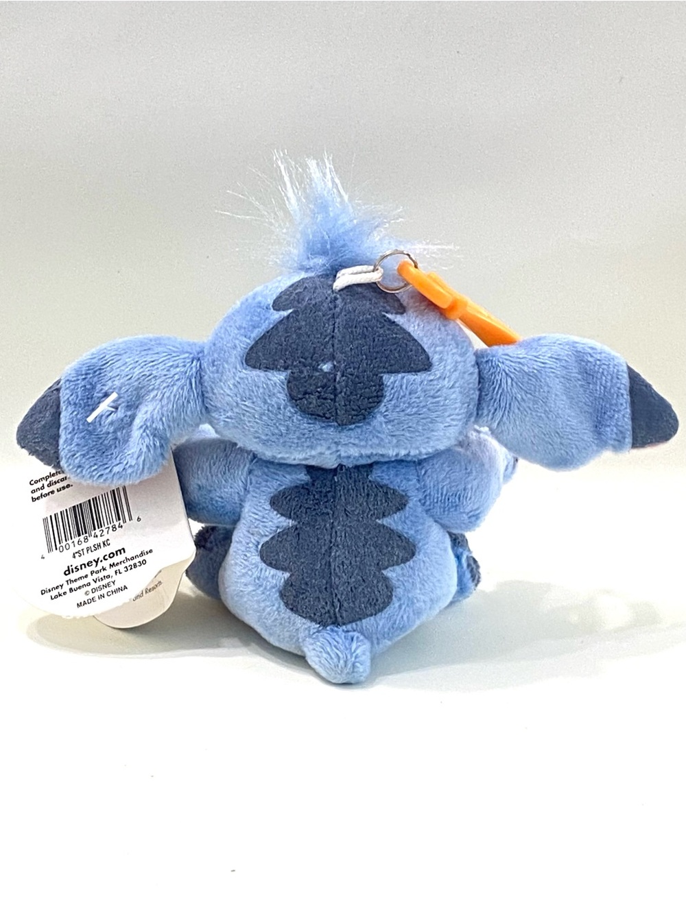 Disney Parks 4” Plush Stitch Keychain With Original Tag - Picture 4 of 16